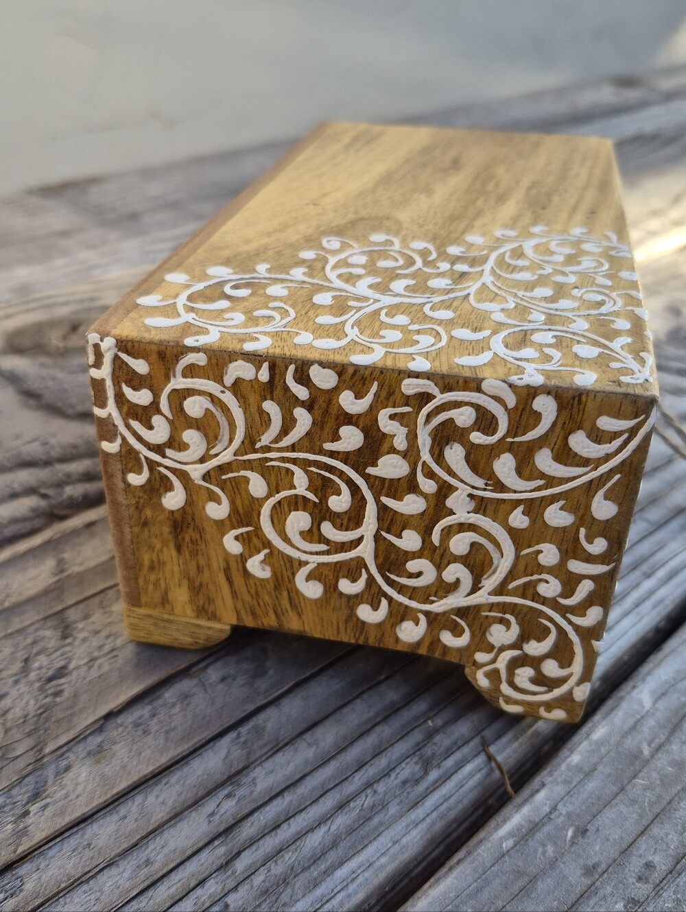 Treasures of India Handcrafted Wooden Box - Picture 8 of 11